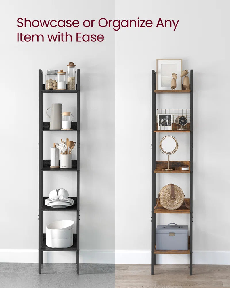 Maurus Steel Ladder Bookcase, Bookself for Home Office