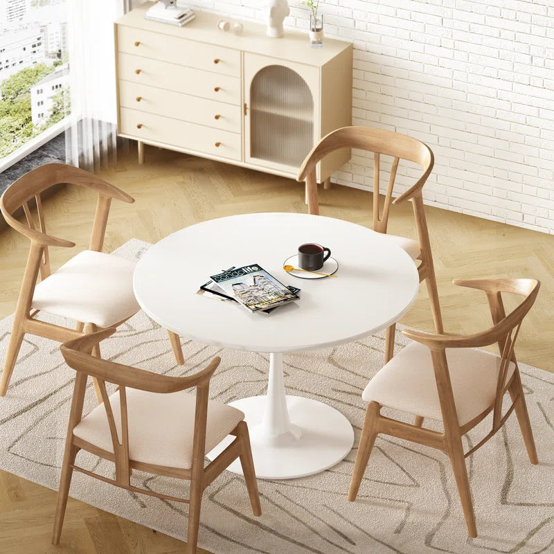 Indars round Metal Base Dining Table