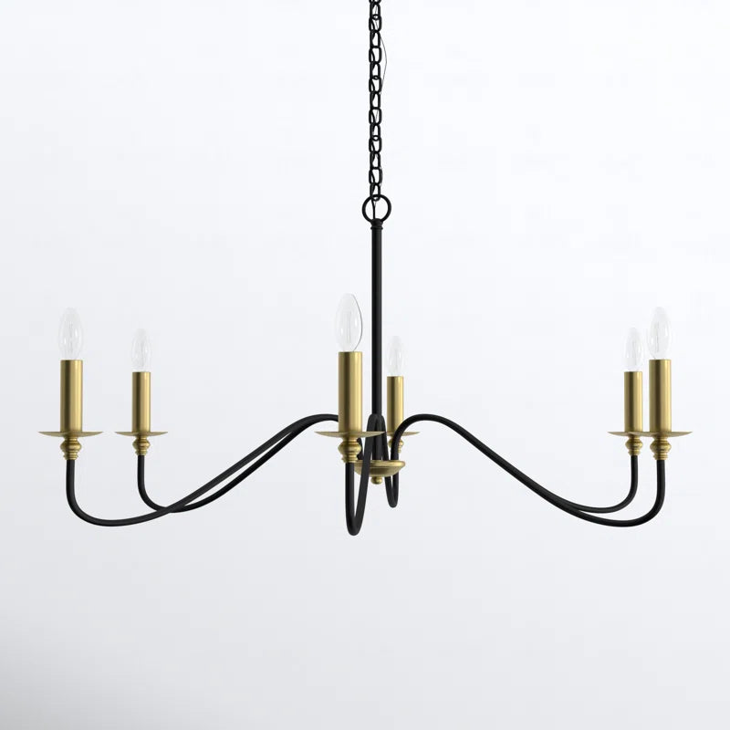 Ableton 6 - Light Dimmable Classic / Traditional Chandelier