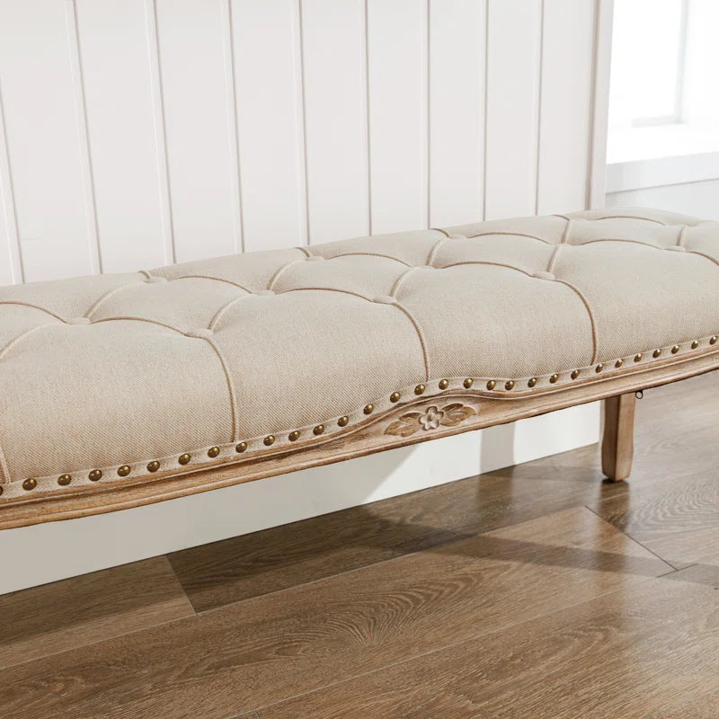 Barajas Linen Upholstered Bench
