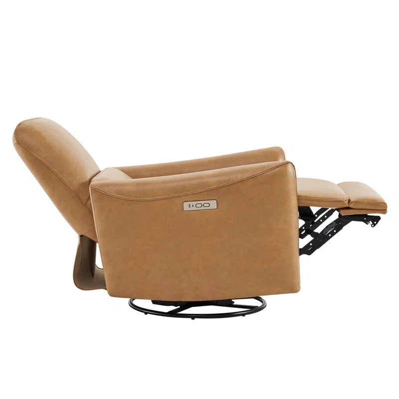 Mikkel Vegan Leather Swivel Power Recliner