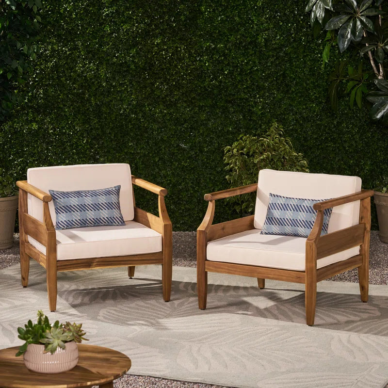 Mcclurg Outdoor Patio Chair with Cushions