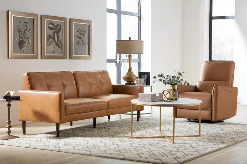 Mikkel Vegan Leather Swivel Power Recliner