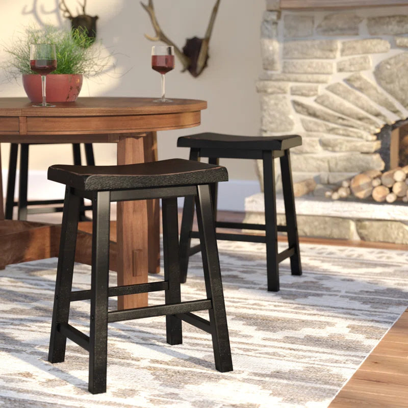 Hooria Solid Wood Counter Stool