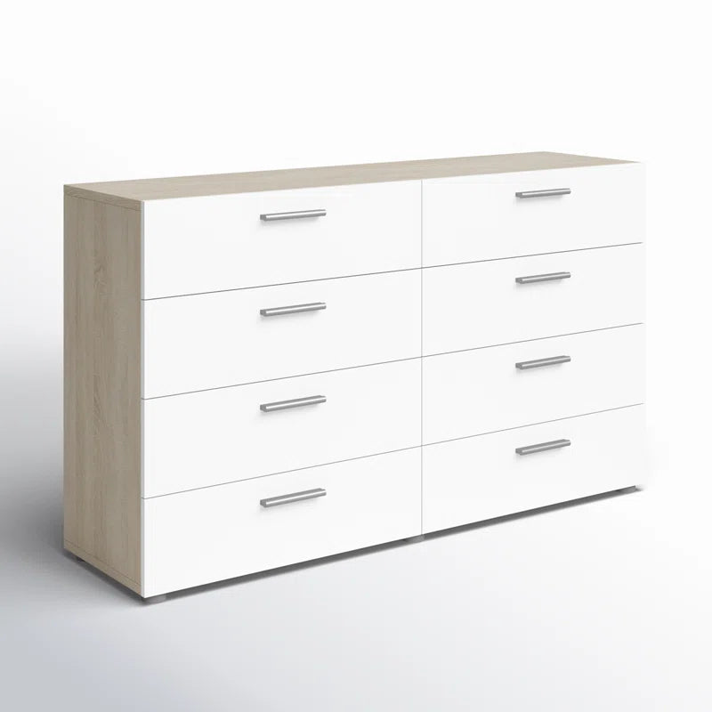 Gianna 8 Drawer 55.12" W Double Dresser