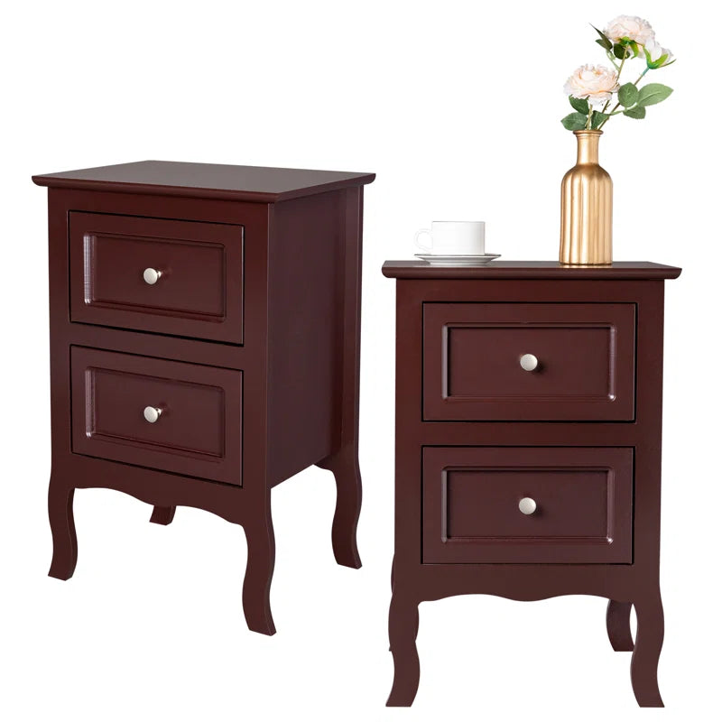 Authement 2 - Drawer End Table Storage Cabinet (Set of 2)