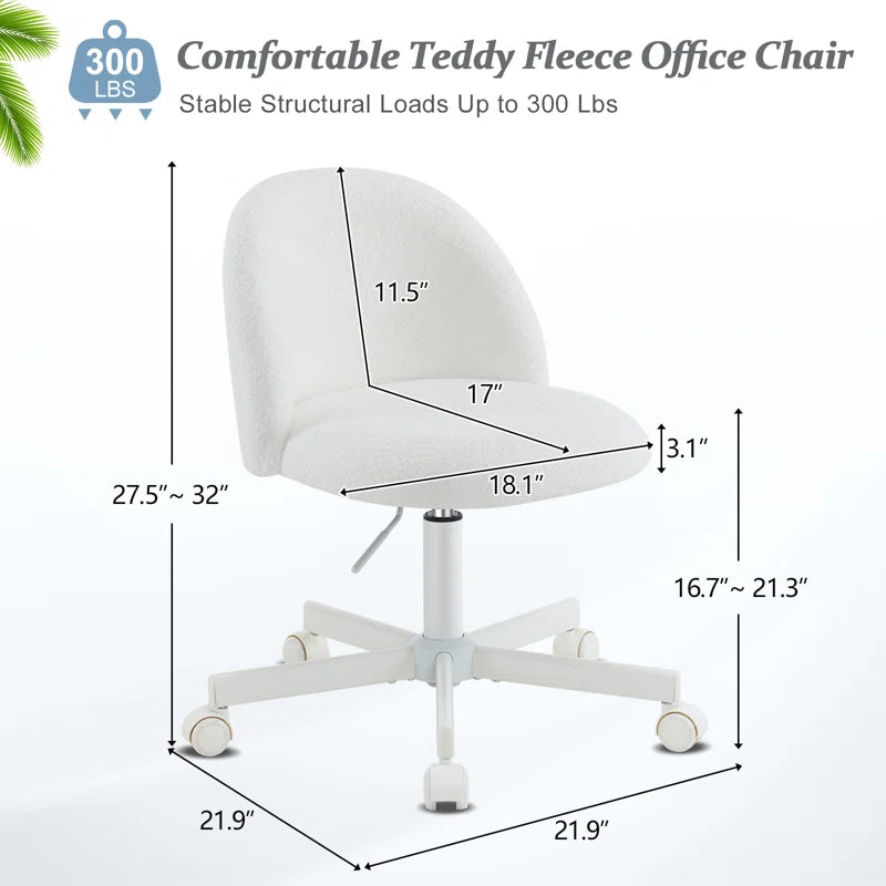 Task Chair Office Desk Chair Make up Chair with Wheels