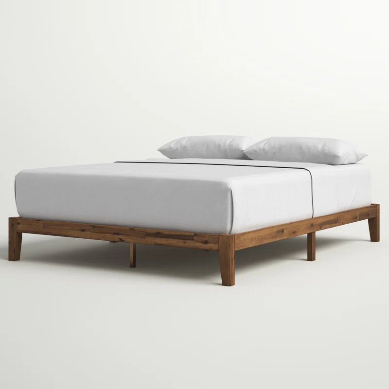 Sabir Contemporary Modern Solid Wood Bed