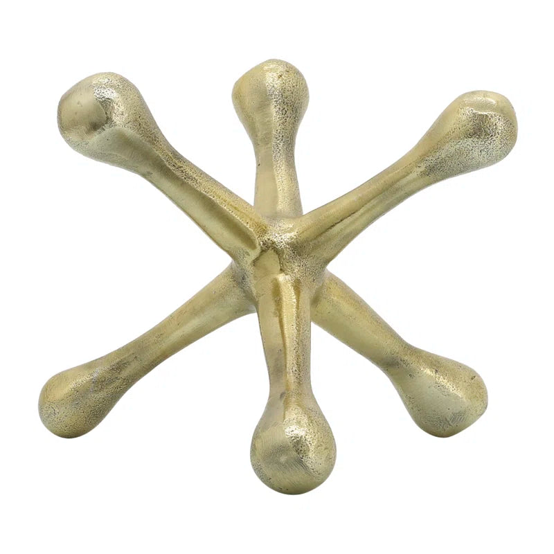 Modern Abstract Aluminum Decorative Object - Unique Geometric Metal Accent Sculpture for Contemporary Decor