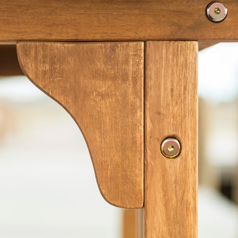 Alfonsi Extendable Acacia Wood Outdoor Dining Table