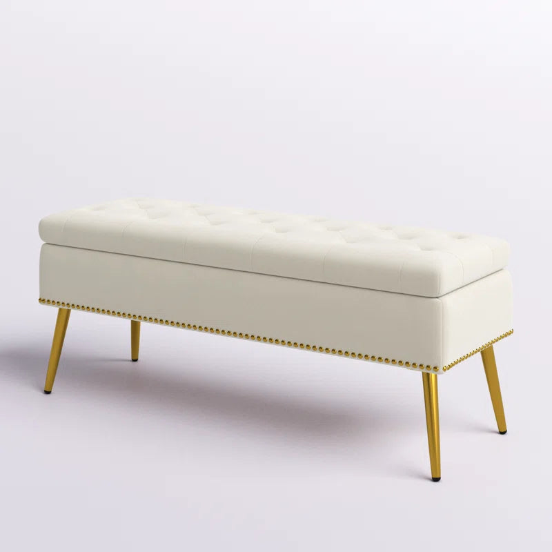 Kajana Upholstered Flip Top Storage Bench