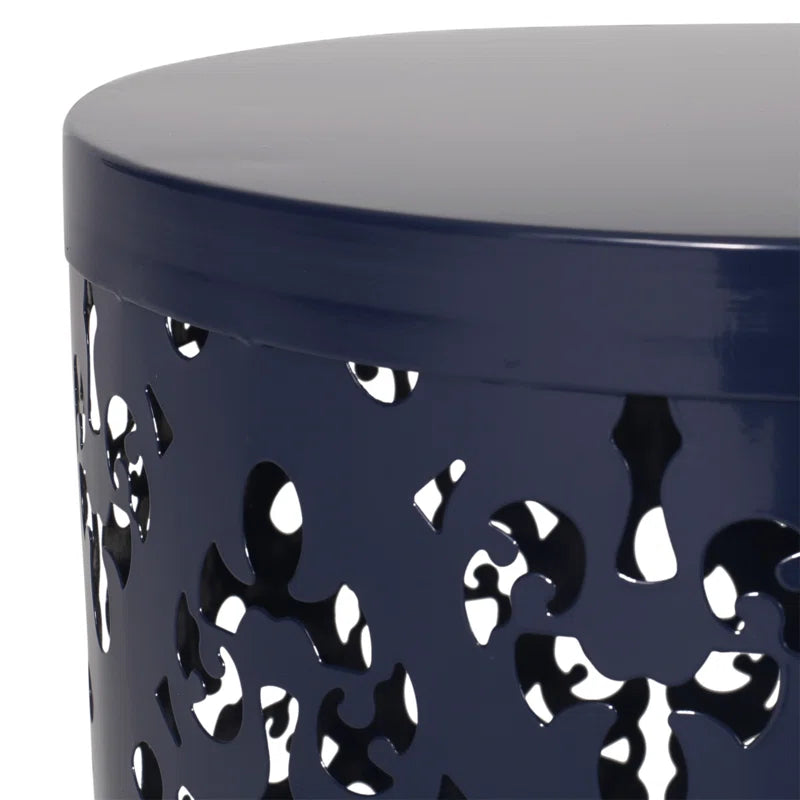 Faliha round Metal Outdoor Side Table