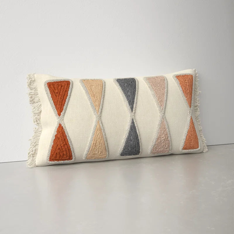 Beto Geometric Rectangular Lumbar Pillow