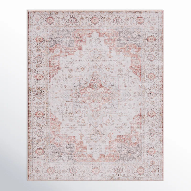 Sonia Oriental Power Loom Light Grey / Rust