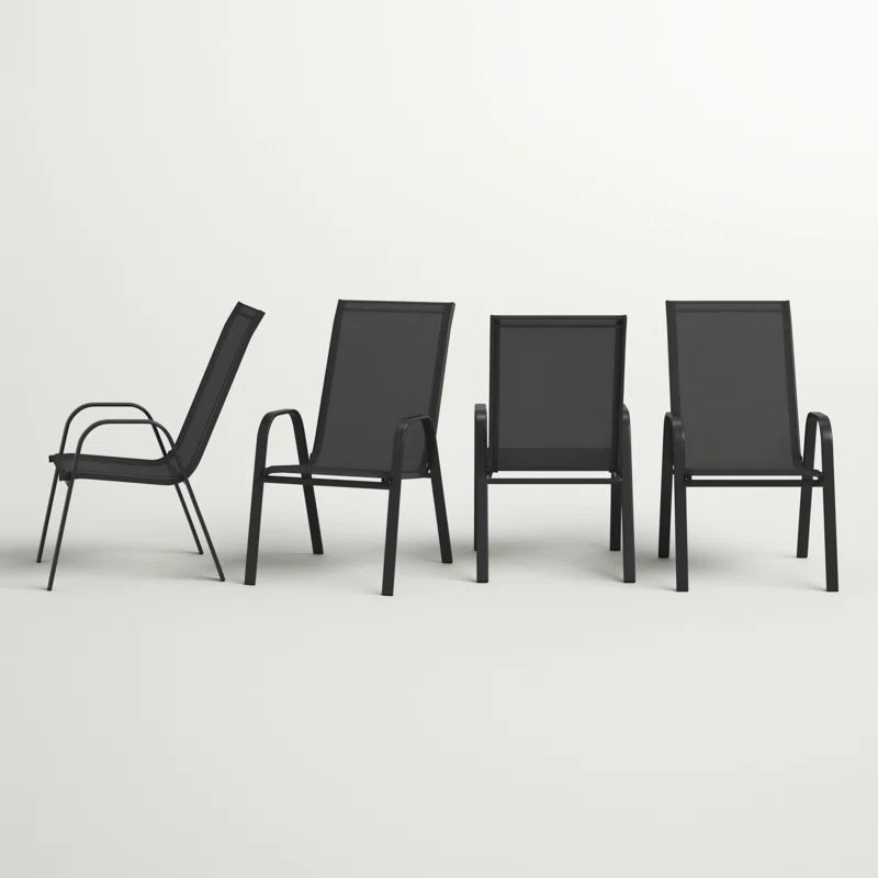 Artu Stackable Flex Comfort Sling Outdoor Patio Chairs by Flash Furniture