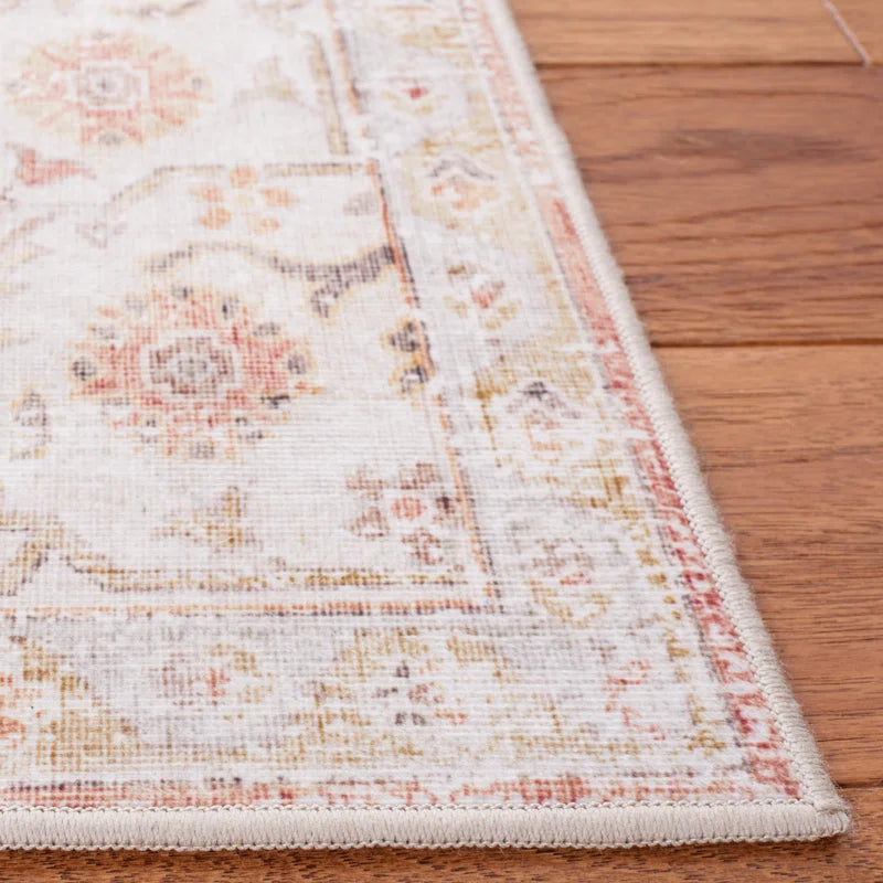 Sonia Oriental Power Loom Light Grey / Rust