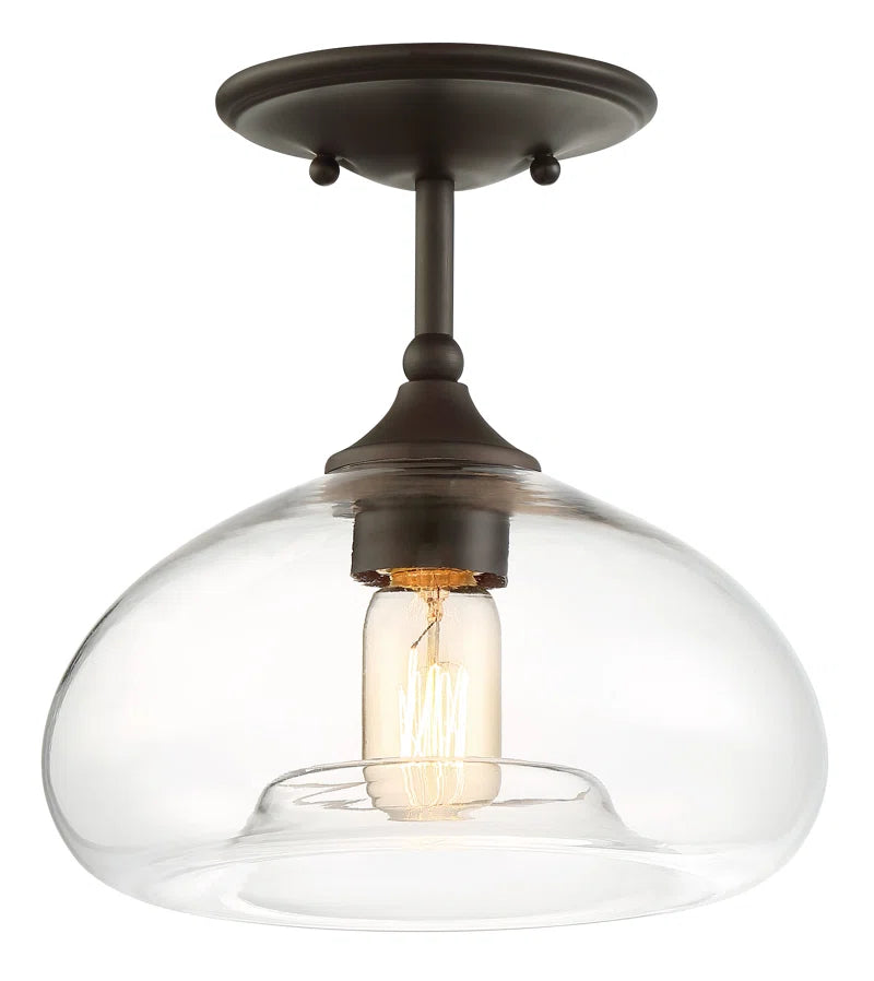 Lani Glass Semi Flush Mount