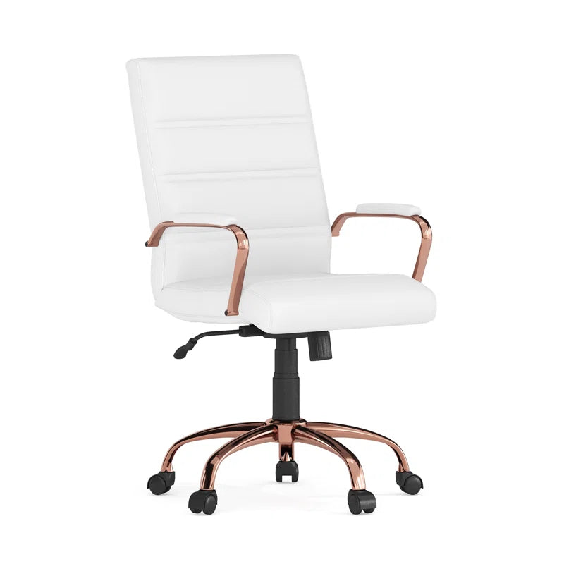 Whitney Ergonomic Upholstered Mid-Back Swivel Office Chair