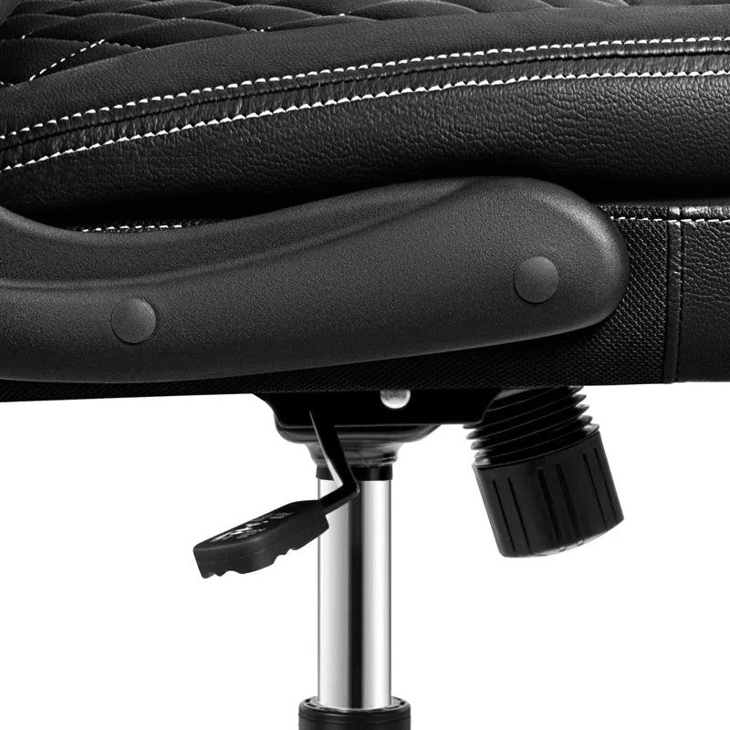 Marama Ergonomic Leather Office Chair with Flip-Up Armrests