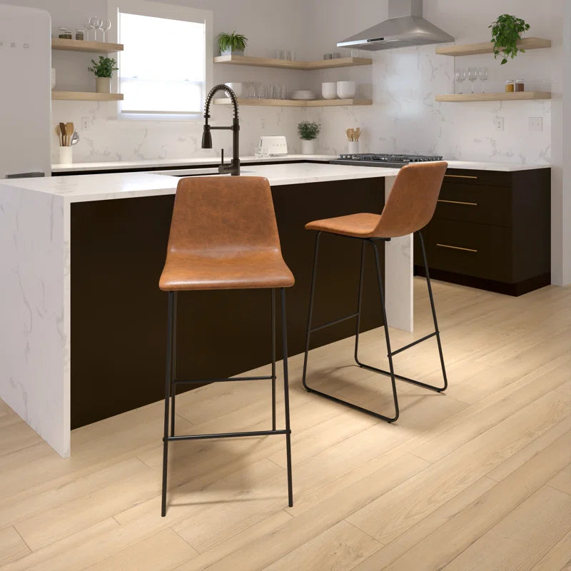 Liekele Upholstered Counter Height Modern Dining Stools