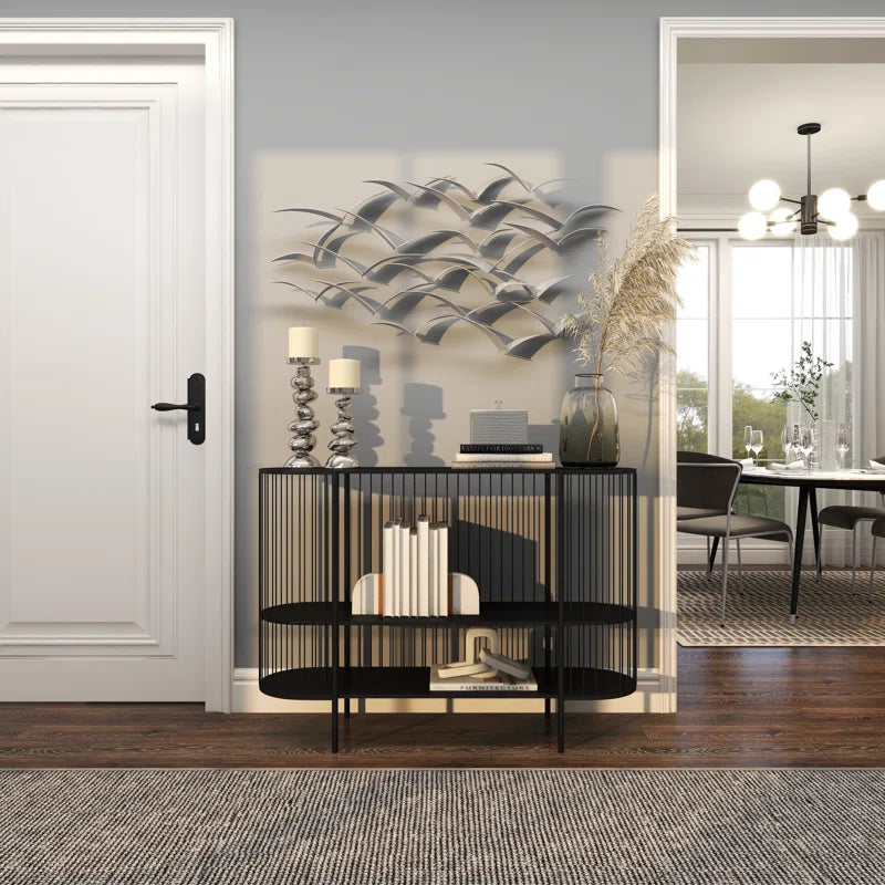 Metal Flying Flock of Bird Home Wall Decor
