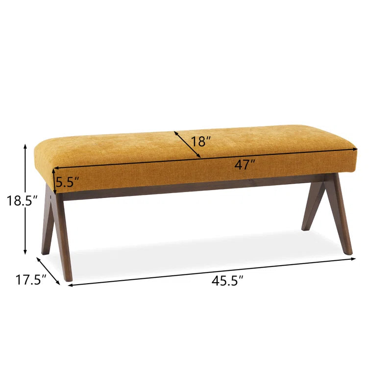 Upholstered 45.5" Bench